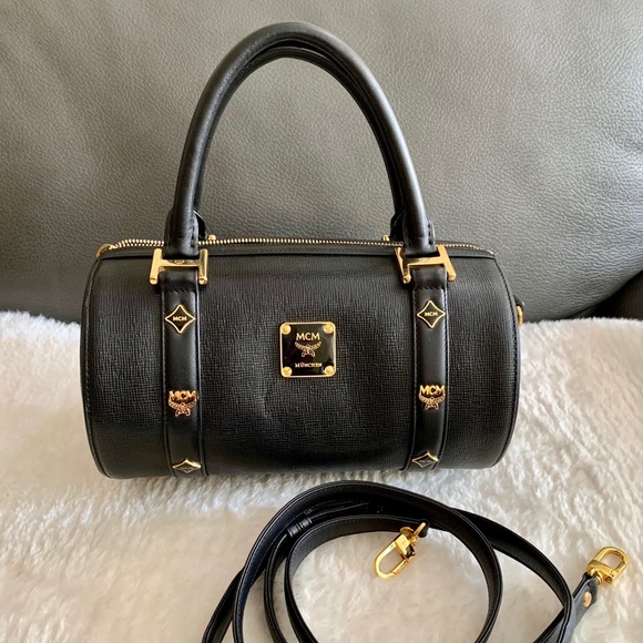 ‼️sold‼️MCM Studded Black leather Papillon - Picture 12 of 15